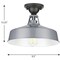 Progress Lighting Cedar Springs Collection Metallic Gray One-Light Semi-Flush Mount P550070-082 - alternate 4